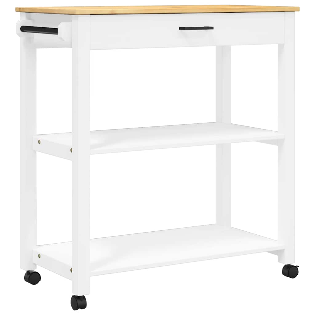 Chariot de cuisine MONZA 84x40x88,5 cm bois massif de pin - XIOS