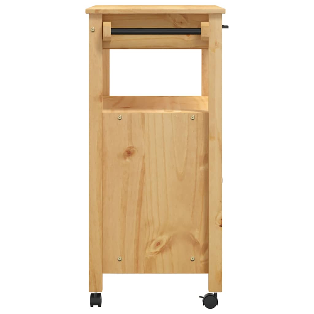Chariot de cuisine MONZA 84x40x88,5 cm bois massif de pin - XIOS