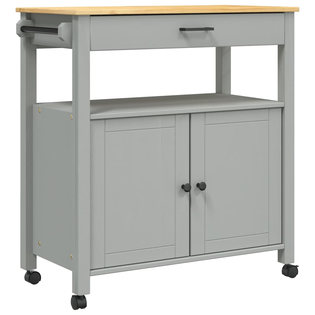 Chariot de cuisine MONZA 84x40x88,5 cm bois massif de pin - XIOS