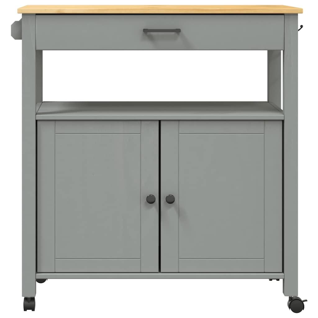 Chariot de cuisine MONZA 84x40x88,5 cm bois massif de pin - XIOS