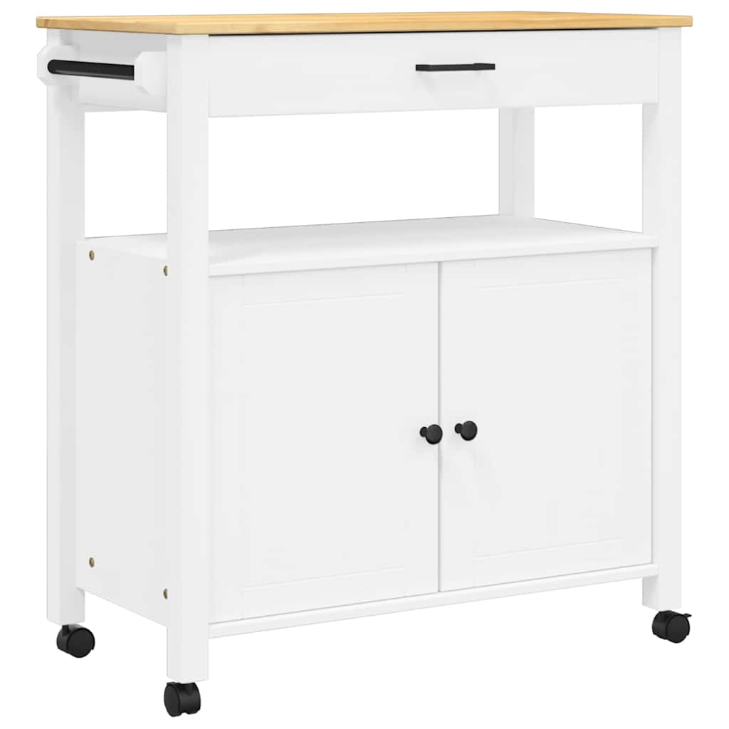 Chariot de cuisine MONZA 84x40x88,5 cm bois massif de pin - XIOS