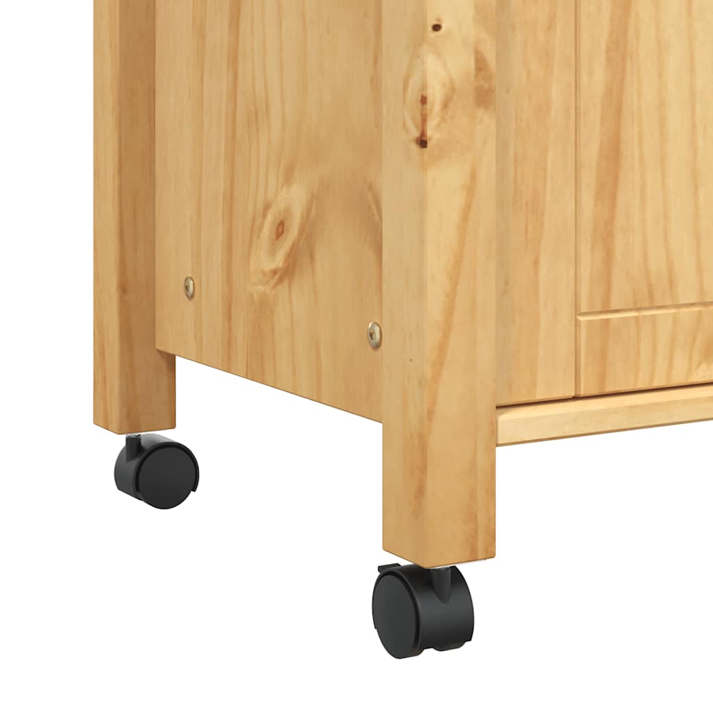 Chariot de cuisine MONZA 84x40x88,5 cm bois massif de pin - XIOS