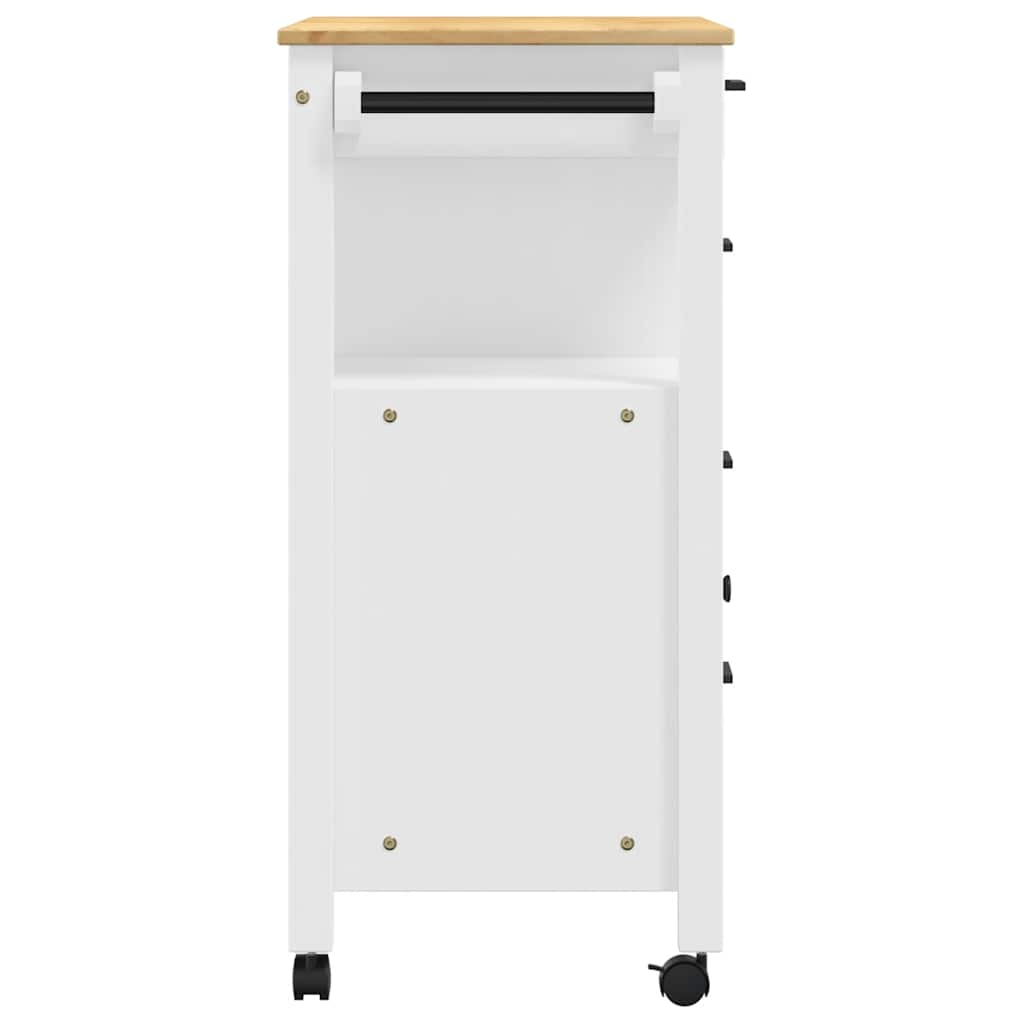 Chariot de cuisine MONZA 84x40x88,5 cm bois massif de pin - XIOS