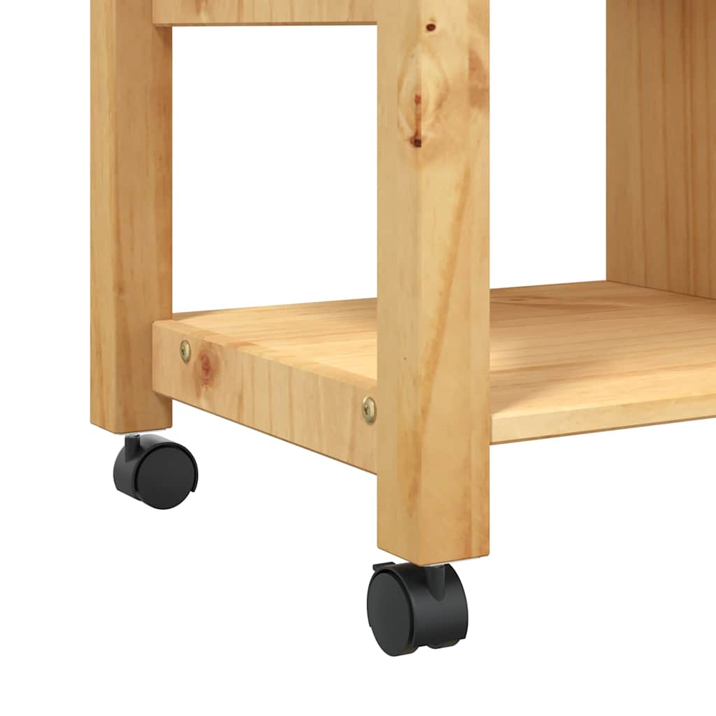 Chariot de cuisine MONZA 84x40x88,5 cm bois massif de pin - XIOS