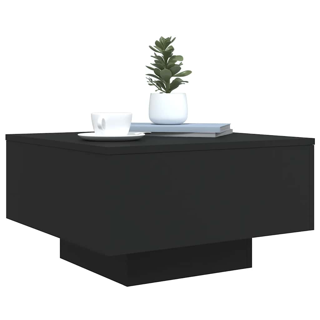 Table basse noir 55x55x31 cm bois d'ingénierie - XIOS