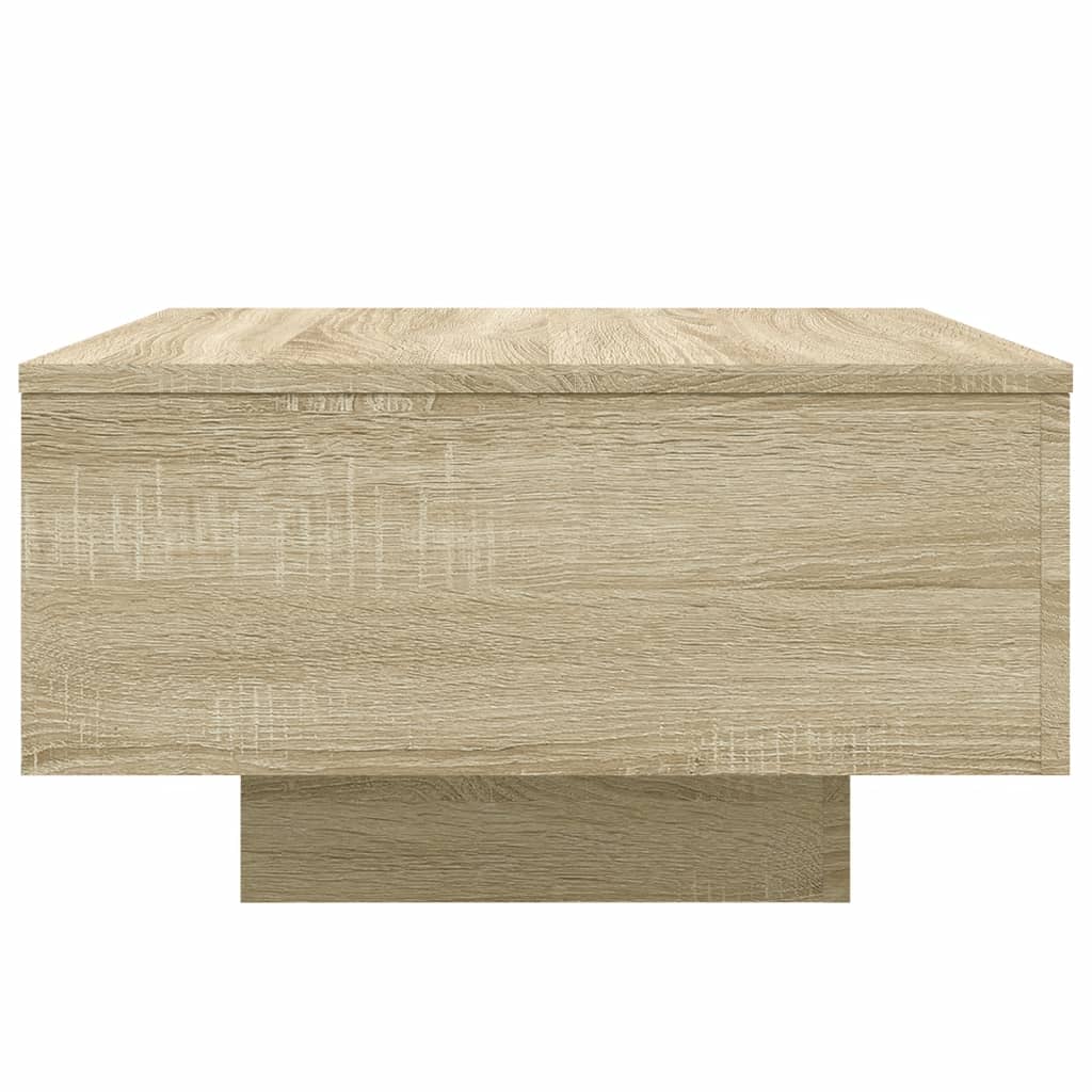 Table basse chêne sonoma 55x55x31 cm bois d'ingénierie - XIOS