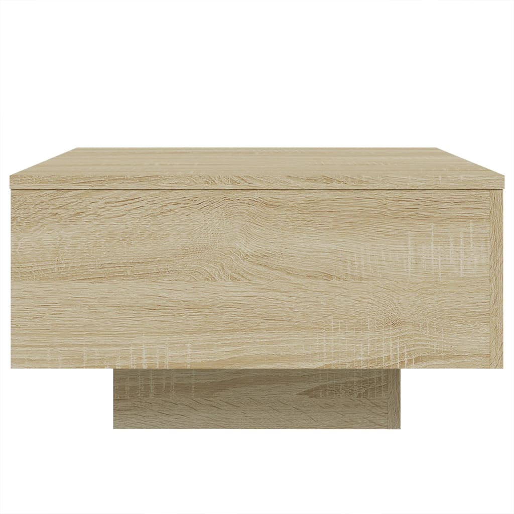 Table basse chêne sonoma 55x55x31 cm bois d'ingénierie - XIOS