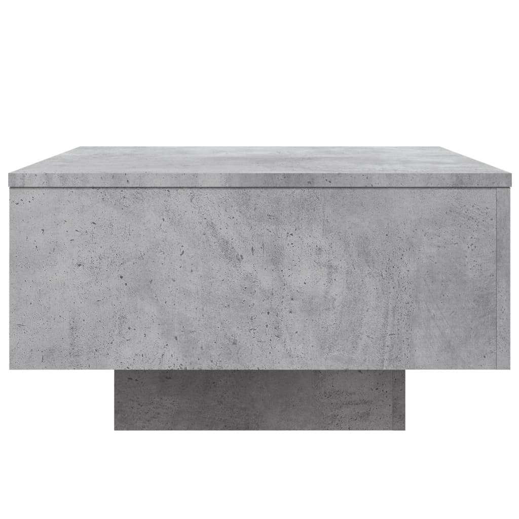 Table basse gris béton 55x55x31 cm bois d'ingénierie - XIOS