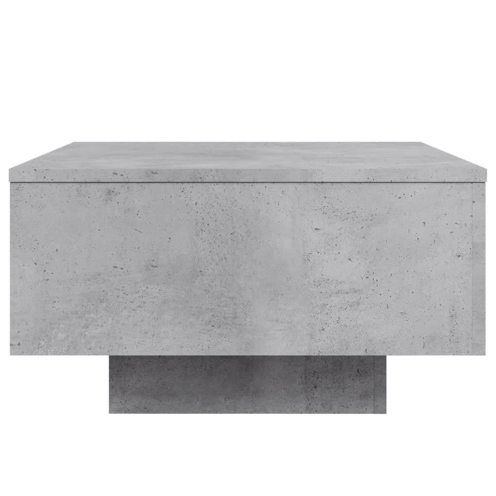 Table basse gris béton 55x55x31 cm bois d'ingénierie - XIOS