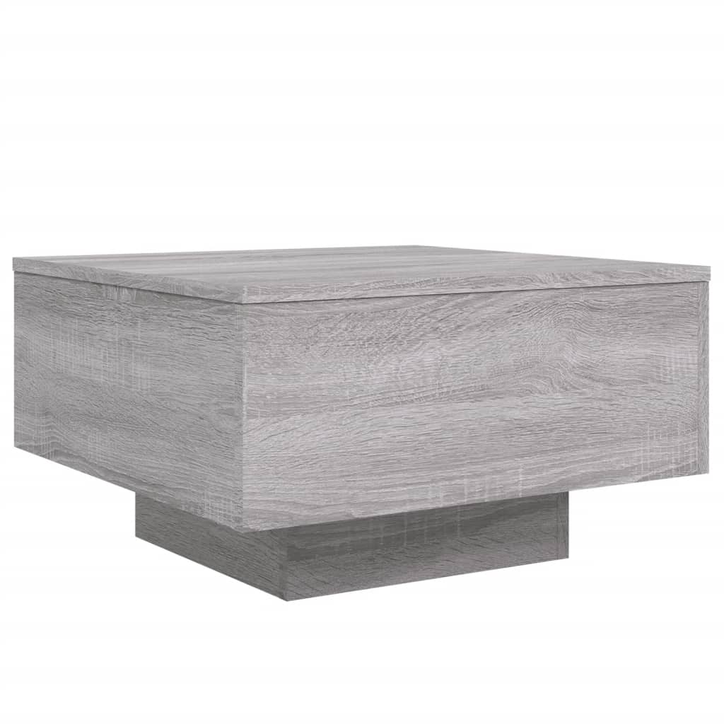 Table basse sonoma gris 55x55x31 cm bois d'ingénierie - XIOS