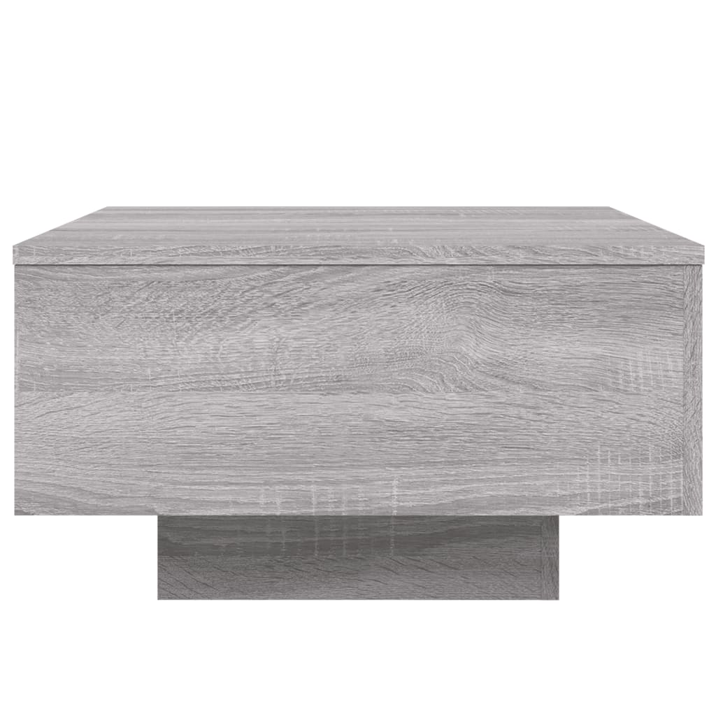 Table basse sonoma gris 55x55x31 cm bois d'ingénierie - XIOS