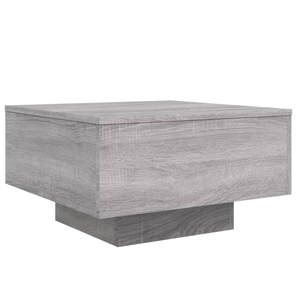 Table basse sonoma gris 55x55x31 cm bois d'ingénierie - XIOS