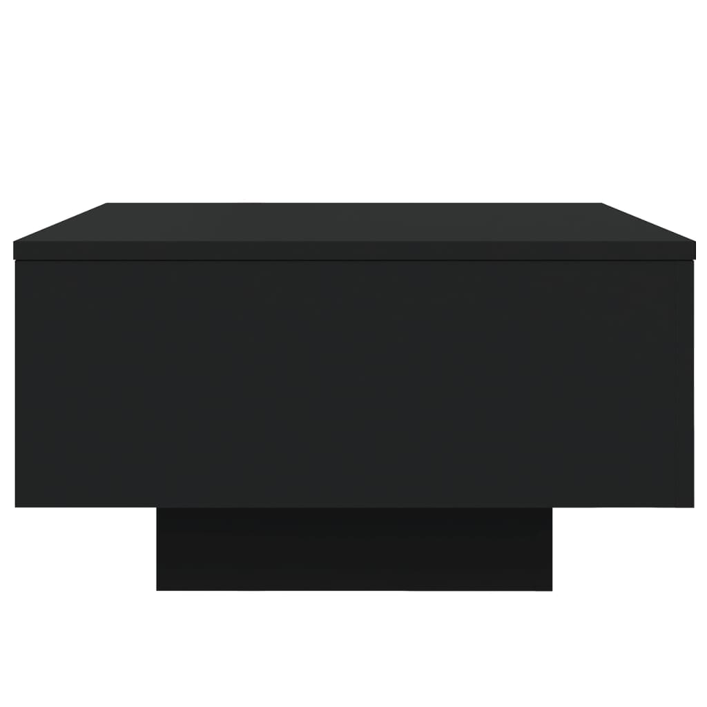 Table basse avec lumières LED noir 55x55x31 cm - XIOS