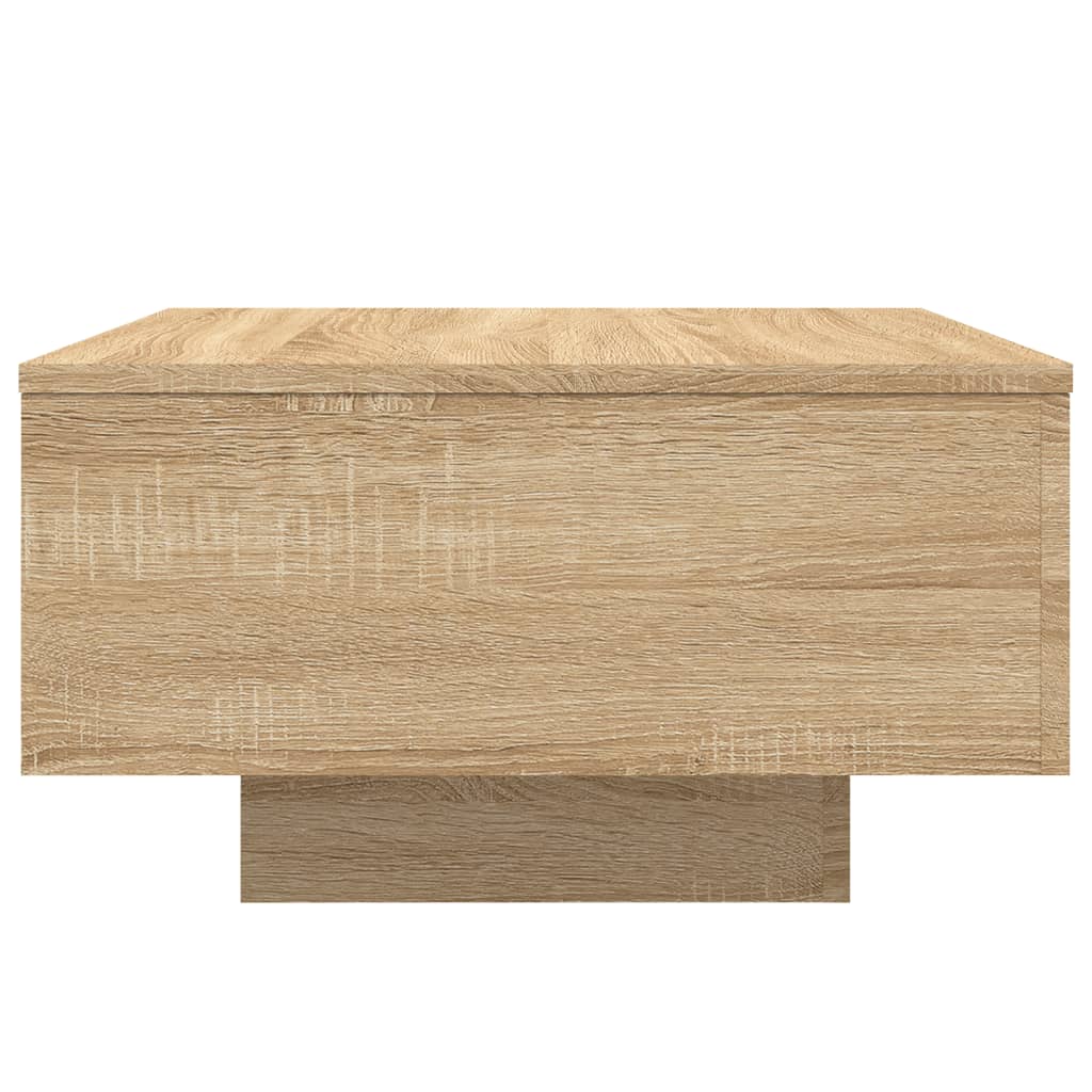 Table basse avec lumières LED chêne sonoma 55x55x31 cm - XIOS