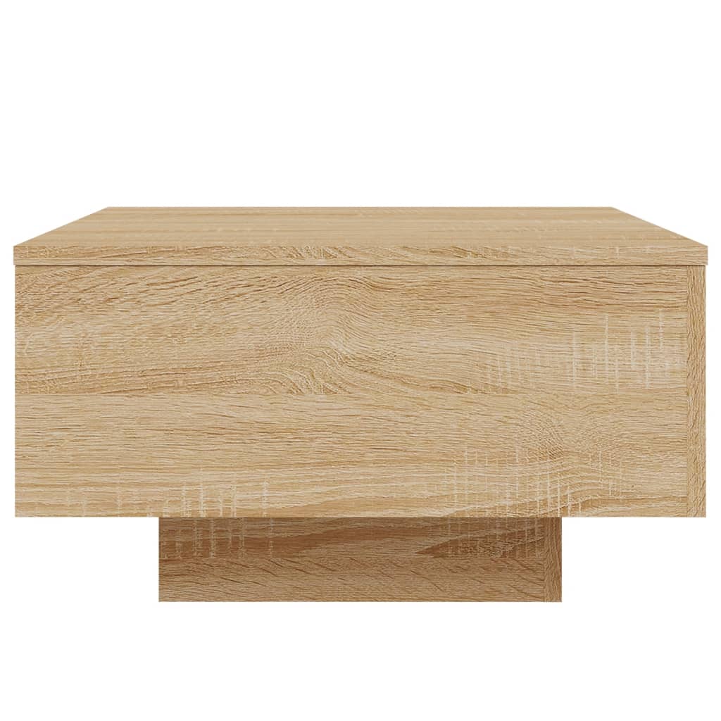 Table basse avec lumières LED chêne sonoma 55x55x31 cm - XIOS