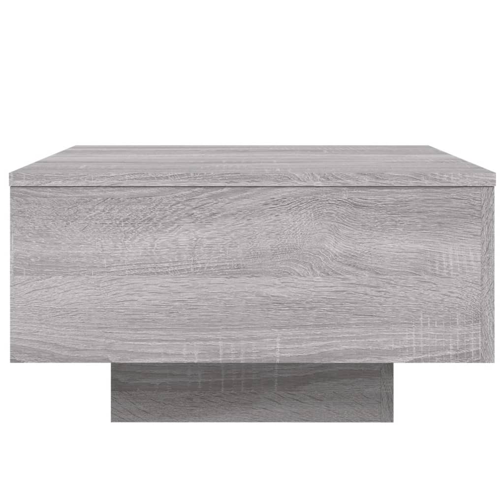 Table basse avec lumières LED sonoma gris 55x55x31 cm - XIOS