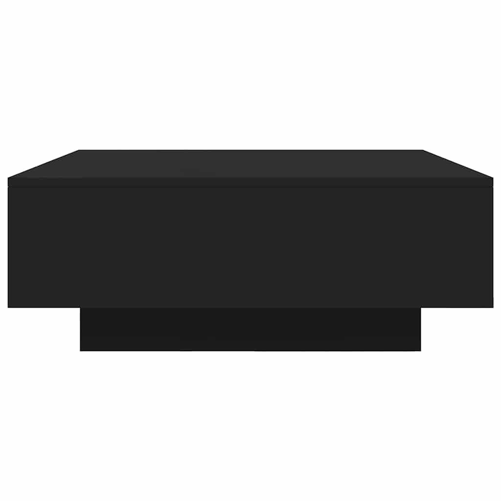 Table basse noir 80x80x31 cm bois d'ingénierie - XIOS