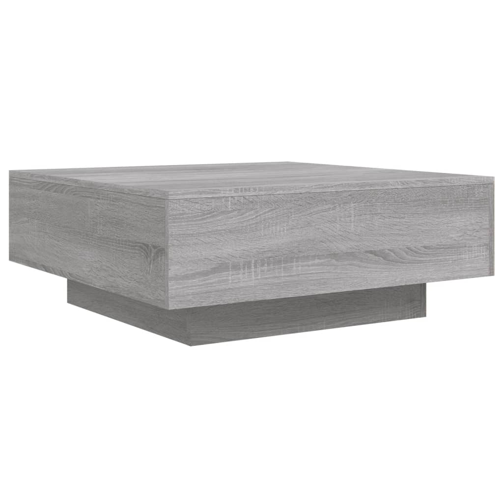 Table basse sonoma gris 80x80x31 cm bois d'ingénierie - XIOS