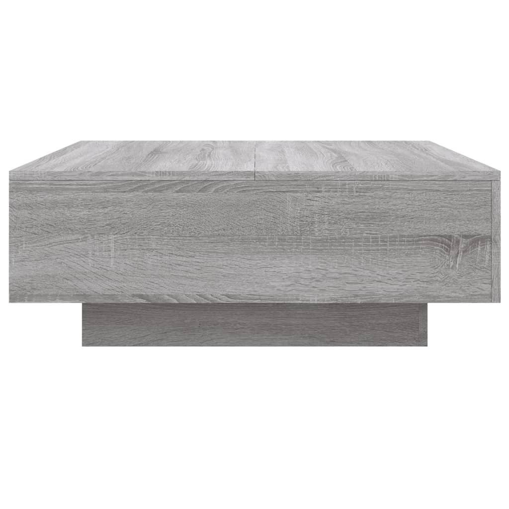 Table basse sonoma gris 80x80x31 cm bois d'ingénierie - XIOS