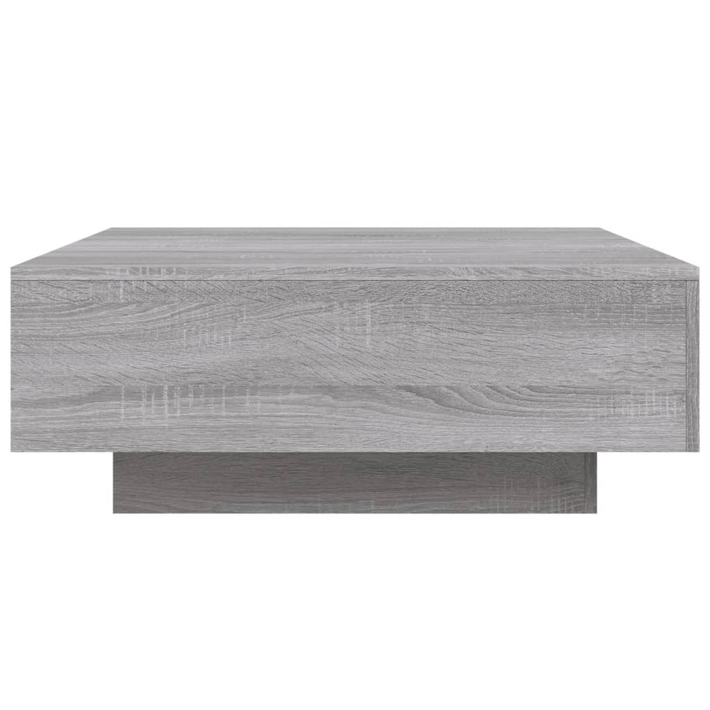 Table basse sonoma gris 80x80x31 cm bois d'ingénierie - XIOS