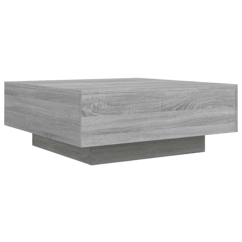 Table basse sonoma gris 80x80x31 cm bois d'ingénierie - XIOS