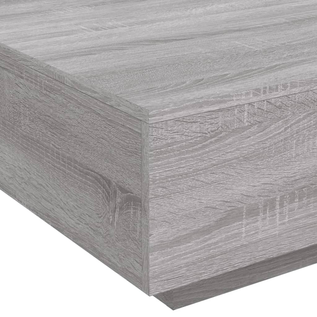 Table basse sonoma gris 80x80x31 cm bois d'ingénierie - XIOS