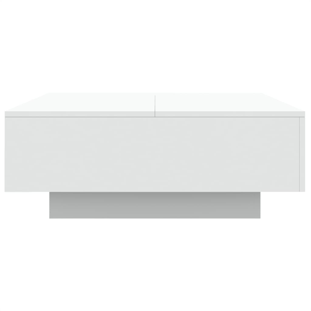 Table basse avec lumières LED blanc 80x80x31 cm - XIOS