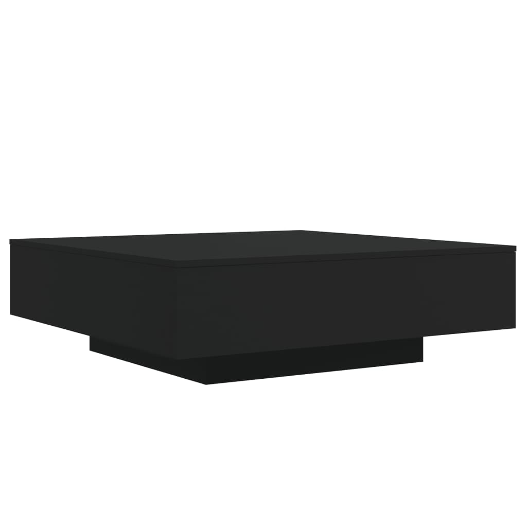 Table basse noir 100x100x31 cm bois d'ingénierie - XIOS