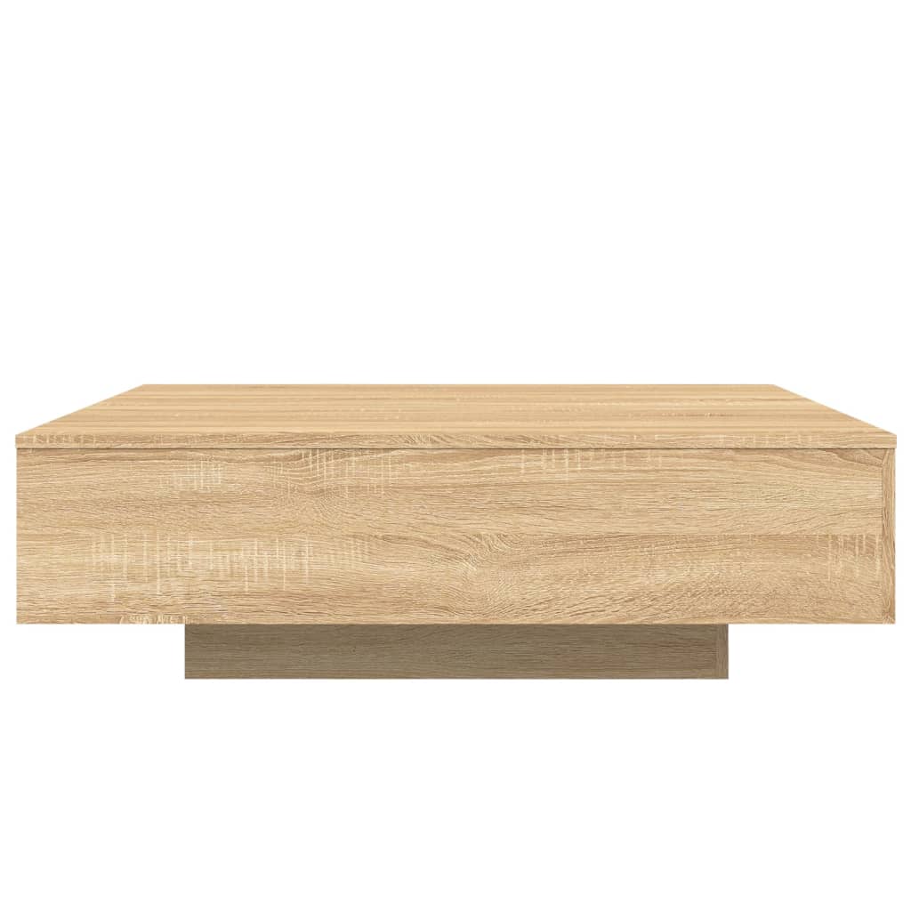 Table basse chêne sonoma 100x100x31 cm bois d'ingénierie - XIOS