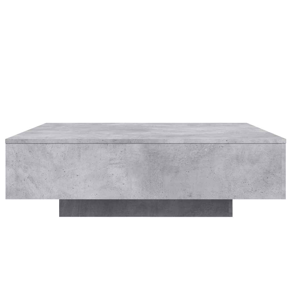Table basse gris béton 100x100x31 cm bois d'ingénierie - XIOS