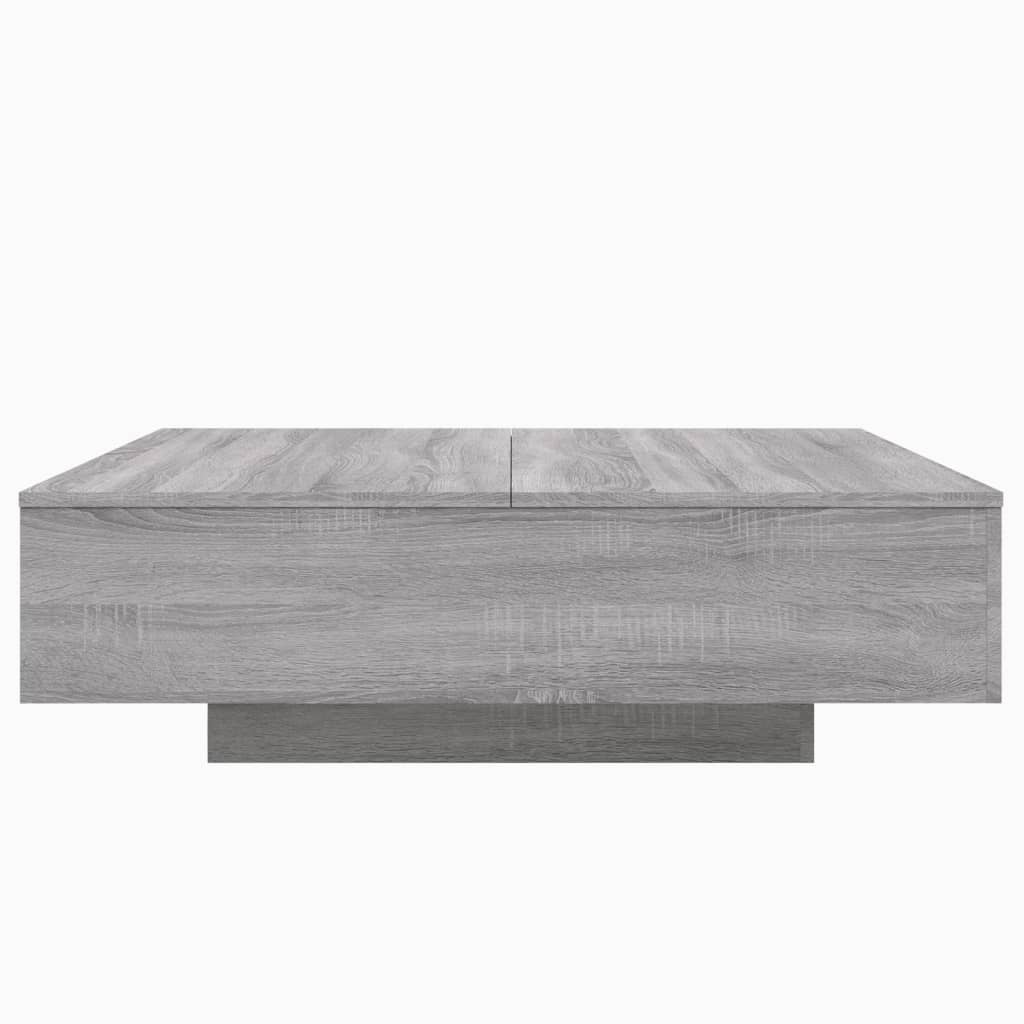 Table basse sonoma gris 100x100x31 cm bois d'ingénierie - XIOS