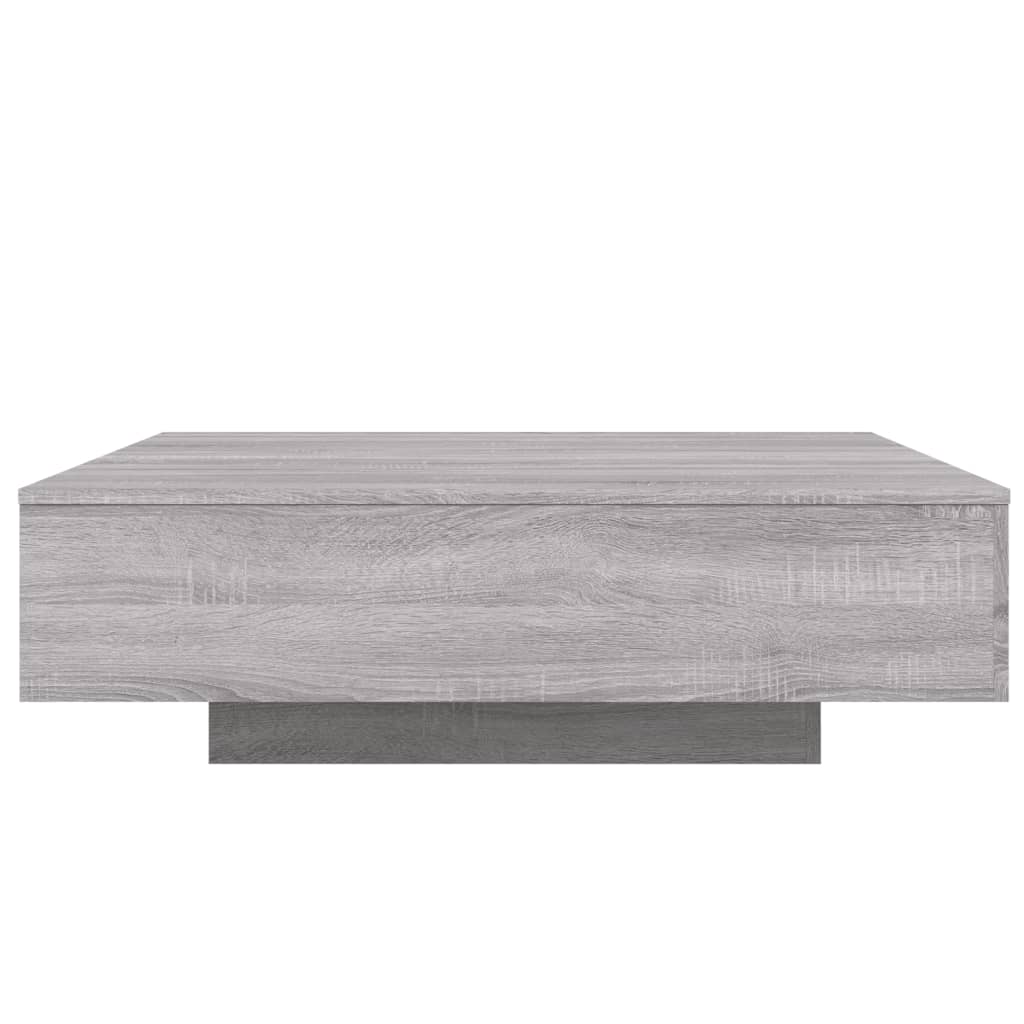 Table basse sonoma gris 100x100x31 cm bois d'ingénierie - XIOS