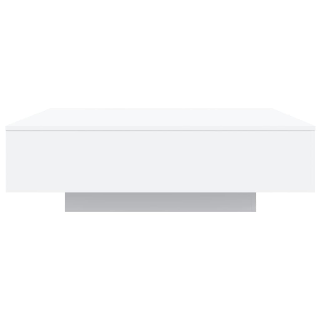 Table basse avec lumières LED blanc 100x100x31 cm - XIOS