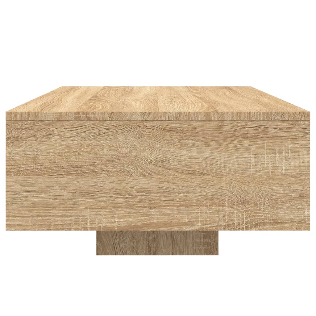 Table basse avec lumières LED chêne sonoma 85x55x31 cm - XIOS