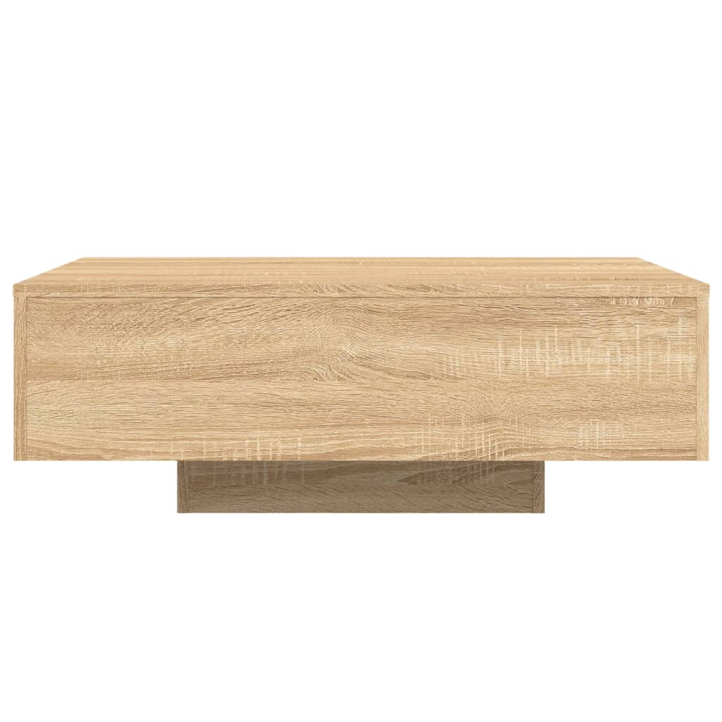 Table basse avec lumières LED chêne sonoma 85x55x31 cm - XIOS