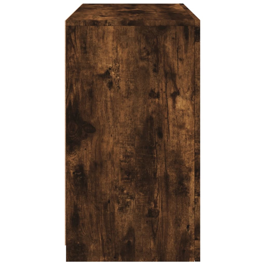 Buffet avec lumières LED chêne fumé 60,5x37x67 cm - XIOS