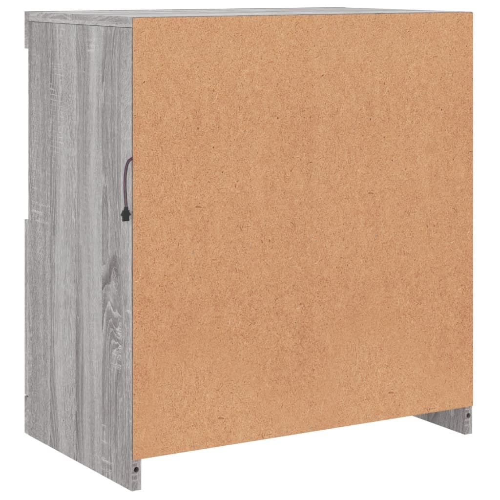 Buffet avec lumières LED sonoma gris 60,5x37x67 cm - XIOS