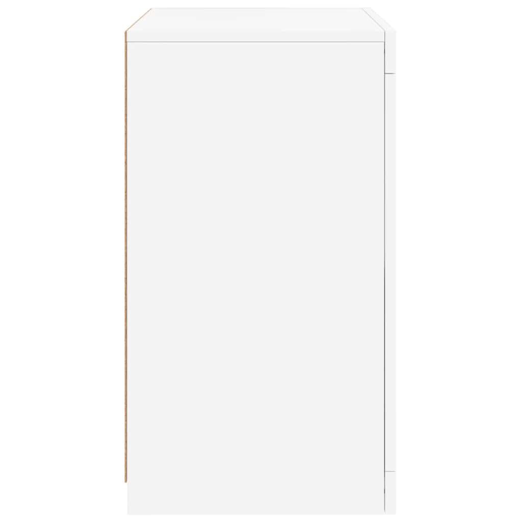 Armoire latérale avec éclairage LED blanc bois d'ingénierie - XIOS