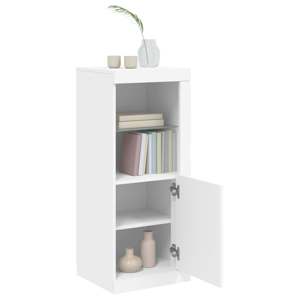 Buffet avec lumières LED blanc 41x37x100 cm - XIOS