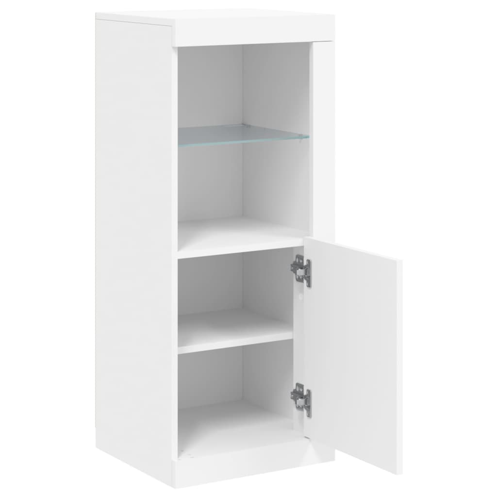 Buffet avec lumières LED blanc 41x37x100 cm - XIOS