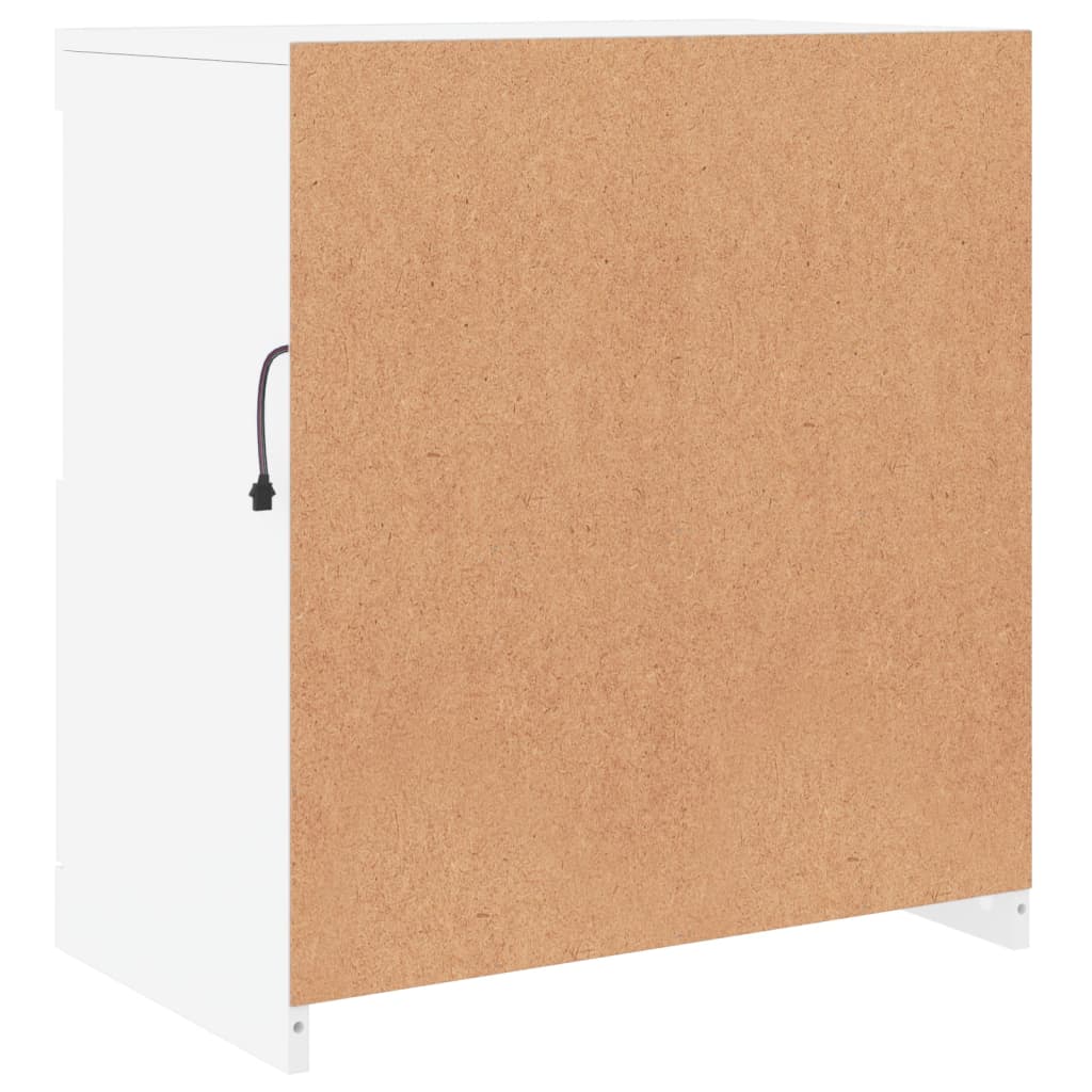 Buffet avec lumières LED blanc 60x37x67 cm - XIOS