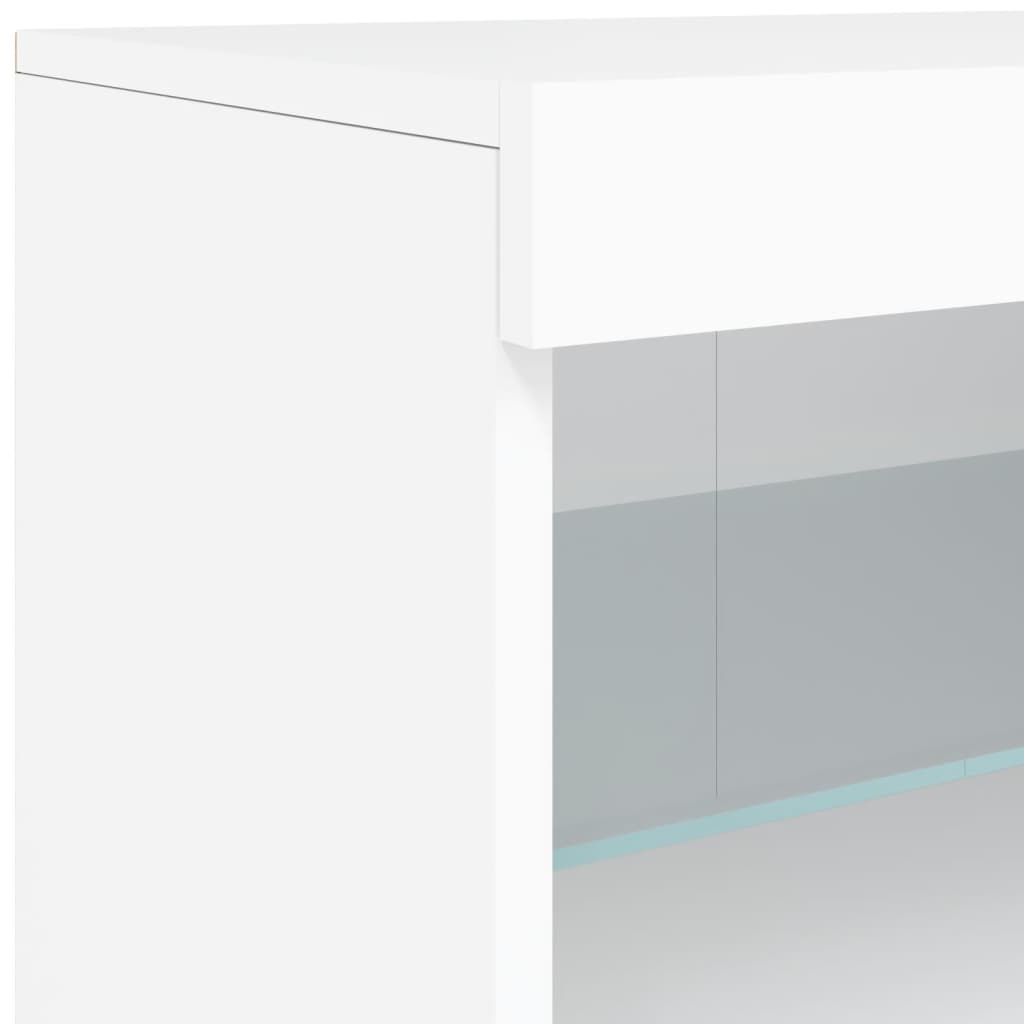 Buffet avec lumières LED blanc 60x37x67 cm - XIOS