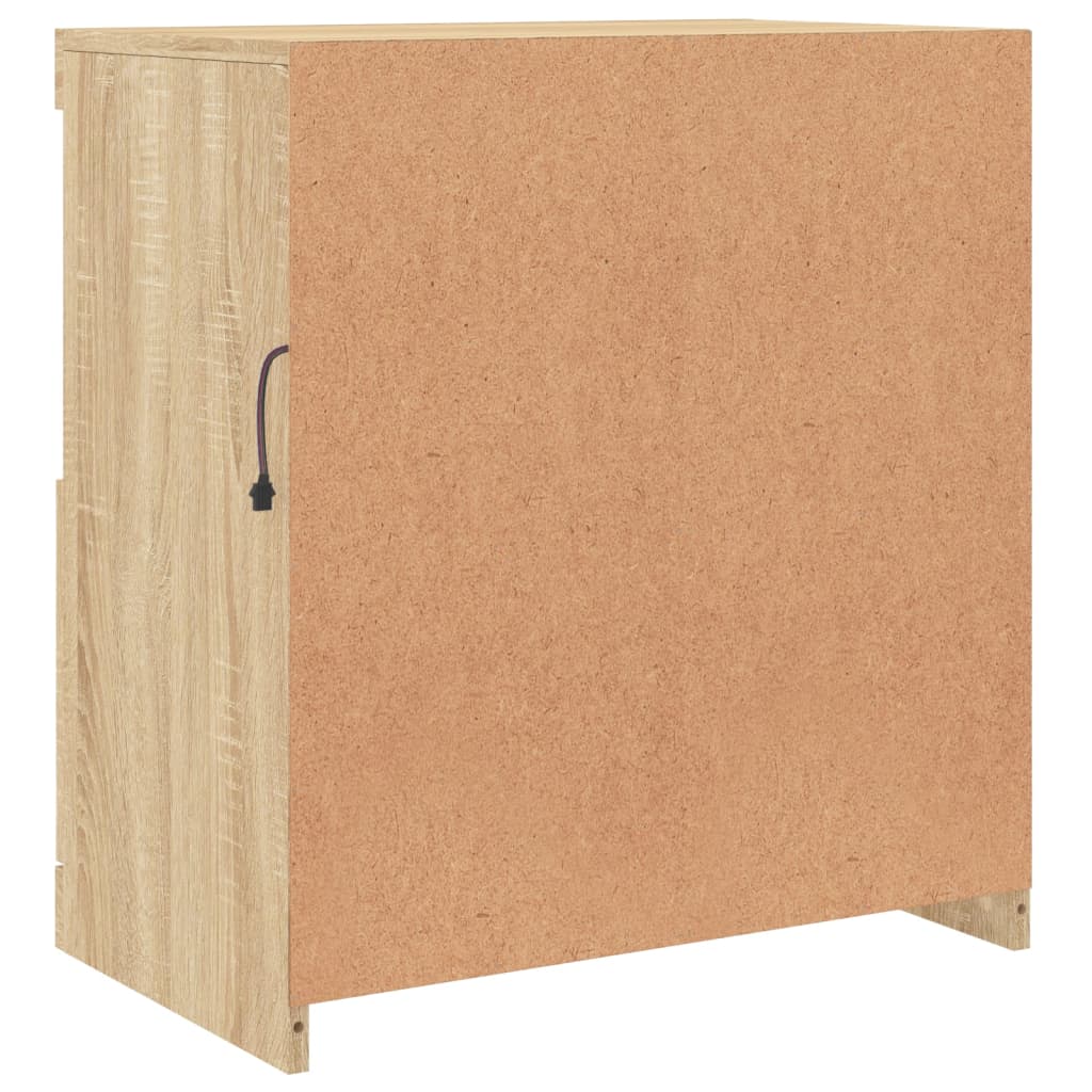 Buffet avec lumières LED chêne sonoma 60x37x67 cm - XIOS