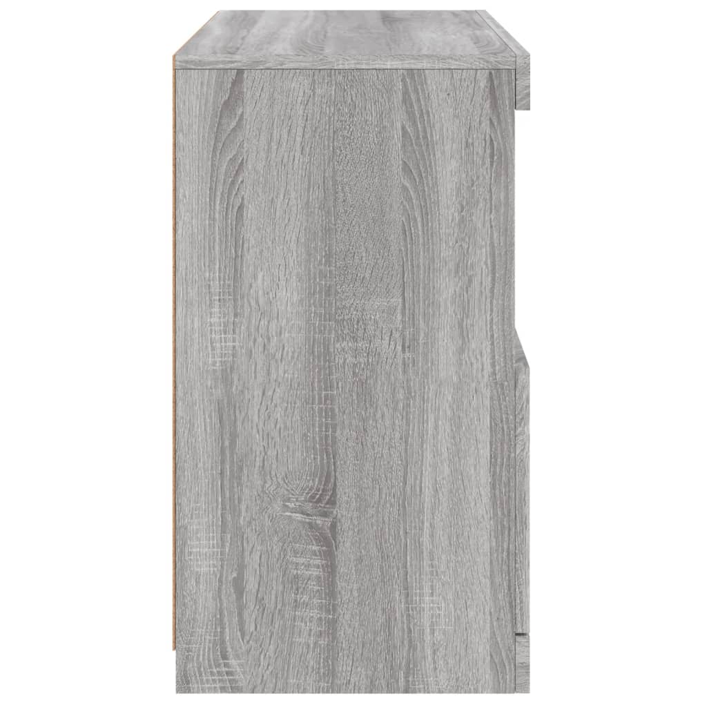 Buffet avec lumières LED sonoma gris 60x37x67 cm - XIOS