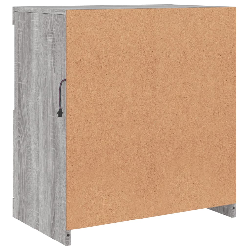 Buffet avec lumières LED sonoma gris 60x37x67 cm - XIOS