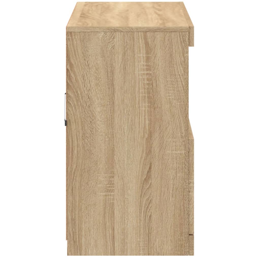 Buffet avec lumières LED chêne sonoma 81x37x67 cm - XIOS