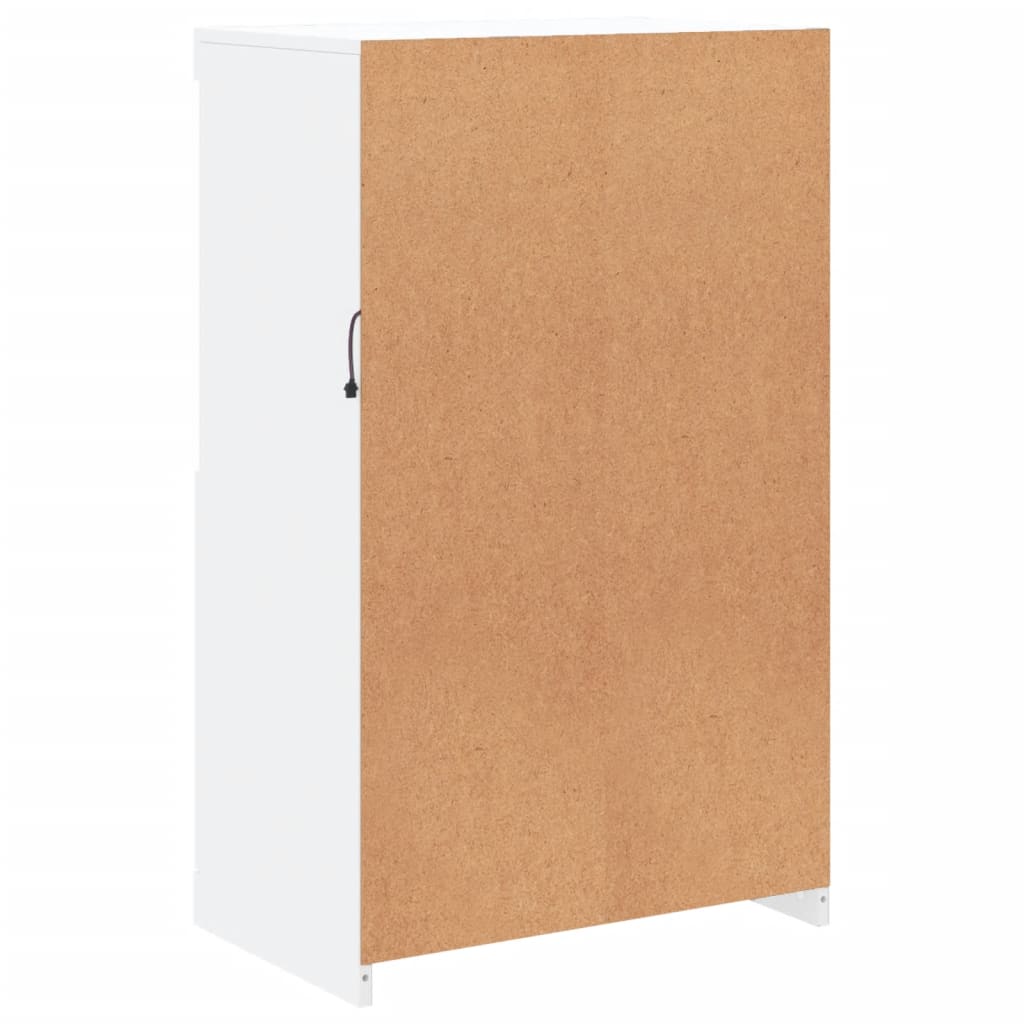 Buffet avec lumières LED blanc 60,5x37x100 cm - XIOS