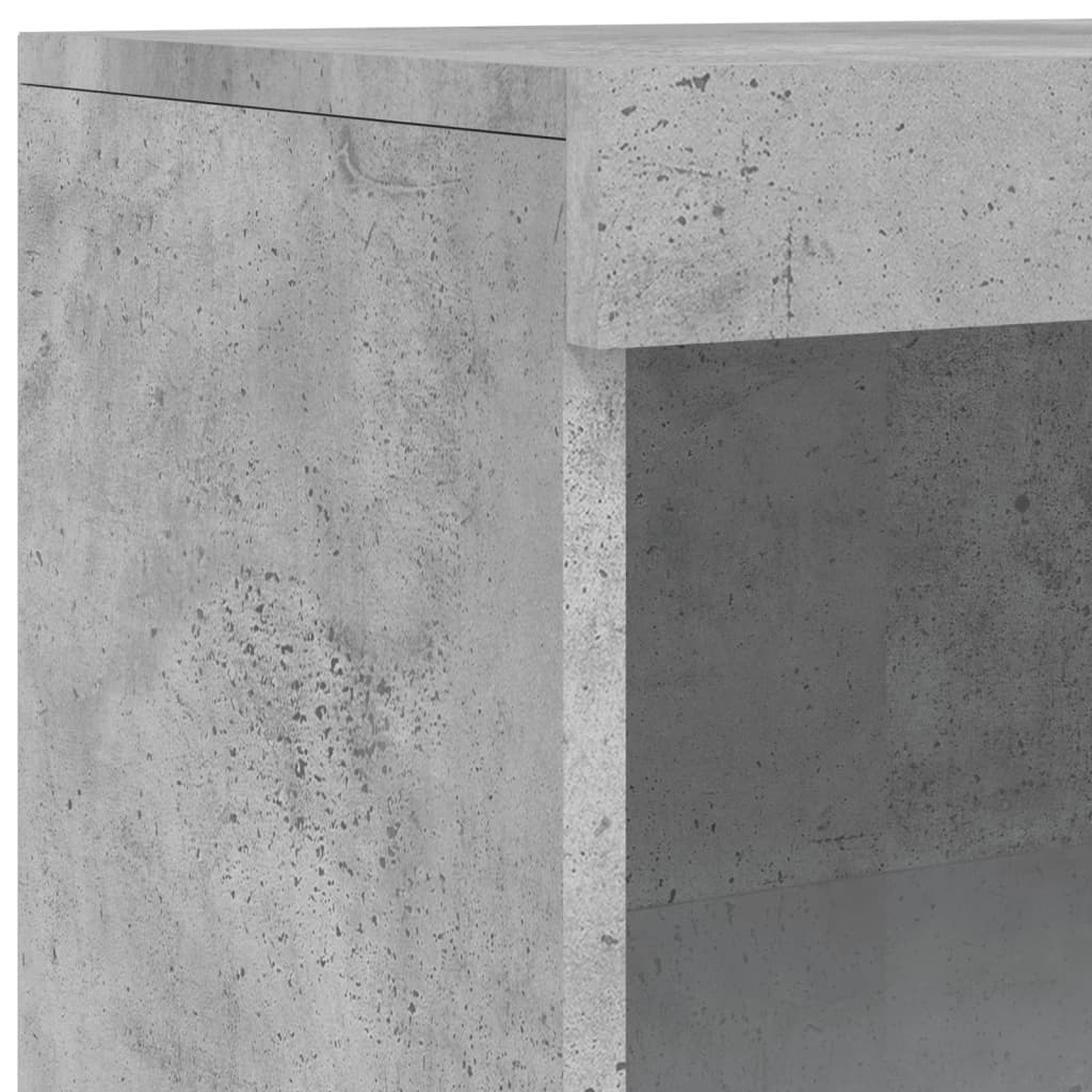 Buffet avec lumières LED gris béton 60,5x37x100 cm - XIOS