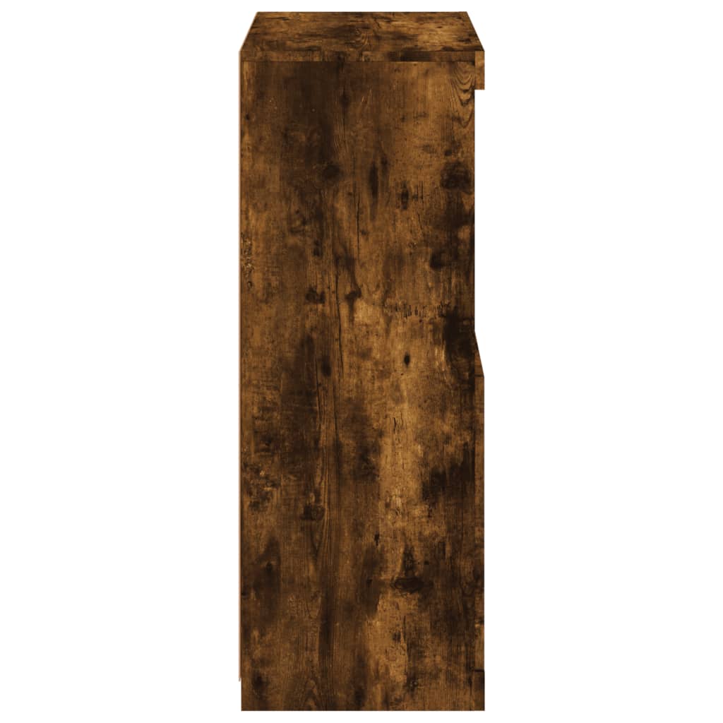 Buffet avec lumières LED chêne fumé 60,5x37x100 cm - XIOS