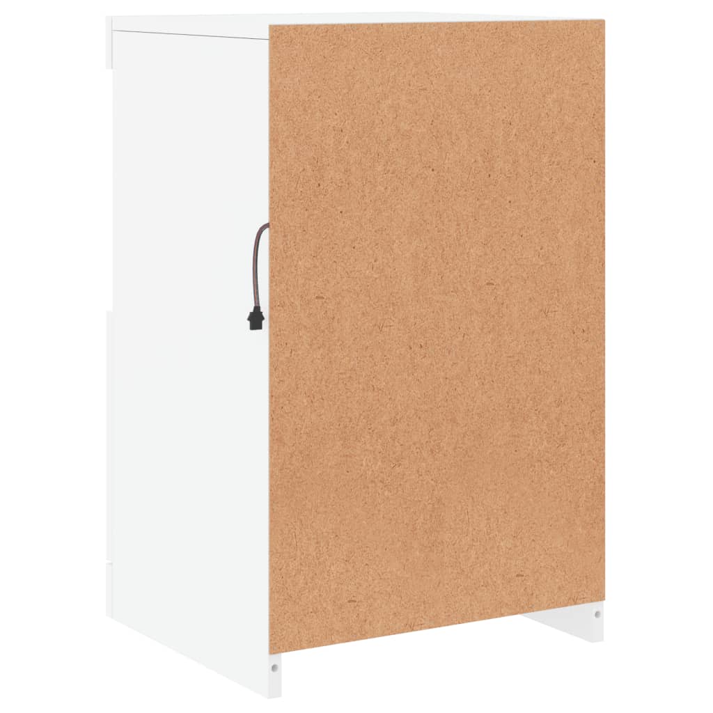 Buffet avec lumières LED blanc 41x37x67 cm - XIOS